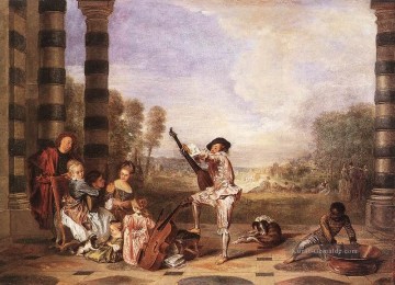 Les Charmes de la Vie Die Musik Partei Jean Antoine Watteau Ölgemälde